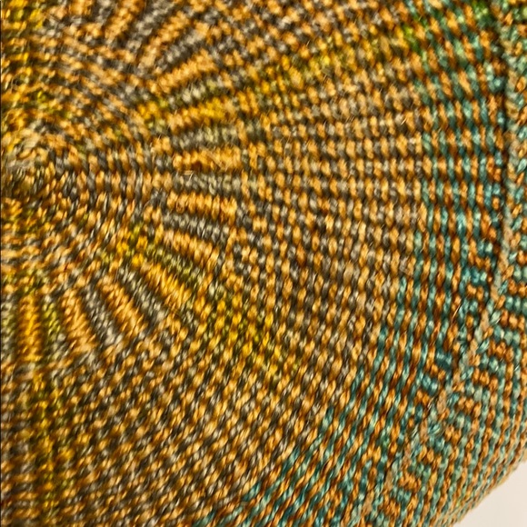 WICKER Raffia Tan Tote Market Leather Strap Flap - Picture 8 of 16